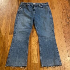 Citizens of Humanity Isola Mid Rise Crop Size 31 Raw Hem Like New Worn Twice